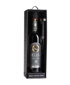 Beluga Gold Line Gift Pack with Leather Box- 70cl