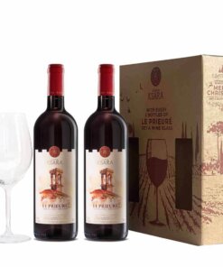 Chateau Ksara Le Prieuré 2 Bottle + Wine Glass Christmas Pack