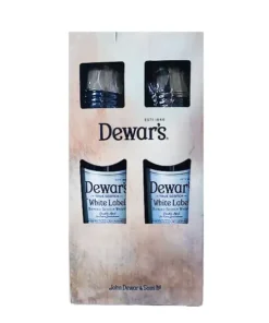 DEWARS WHITE LABEL 2x1L (2 GLASSES PACK)