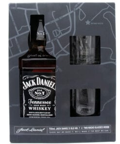 Jack Daniel's no7 +2 free rocks glasses